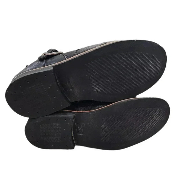 Street&Steel Leather Motorcycle Riding Hard toe Boots, Black, Men's 13 - Picture 5 of 9